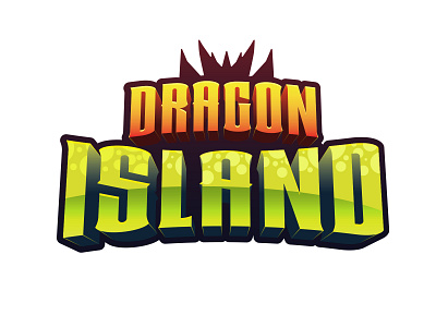 Dragon Island Logo branding design logo