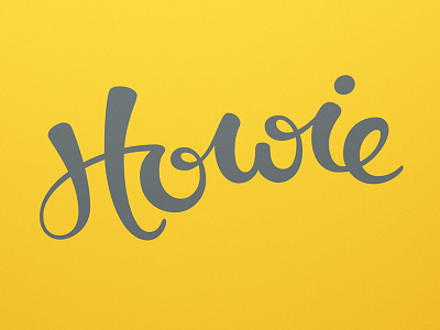 Howie Script hand lettering script