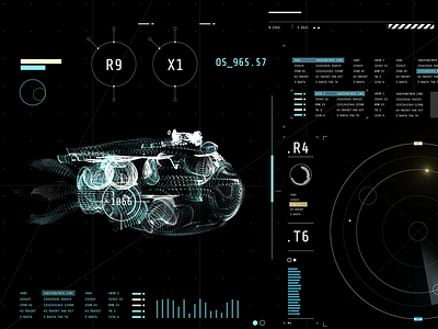 HUD Design after effects fantasy gui technical