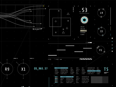 HUD Design after effects fantasy gui technical