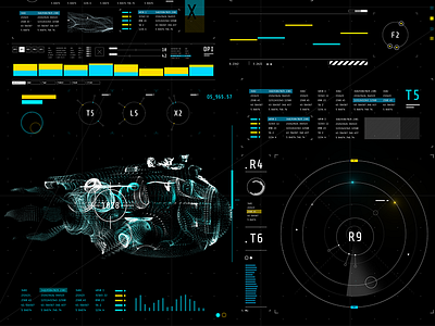 HUD_v5 after effects fantasy gui technical