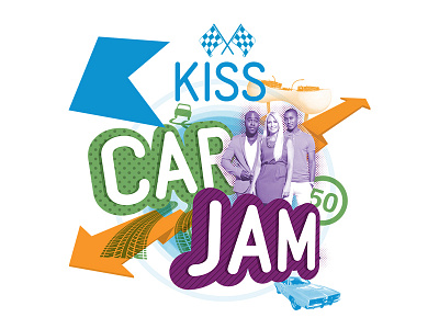 KissCarJam Logo illustrator logo photoshop