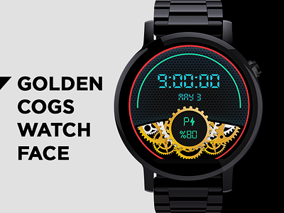 Golden Cogs Watch Face