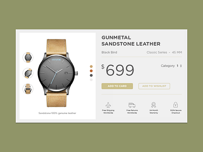 MVMT - Buy Details buy color credit card details ecommerce shop ui watch