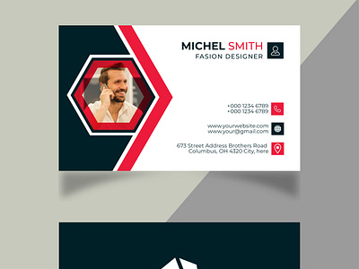 Digital Business card design branding business card design design digital business card design graphic design logo typography vector