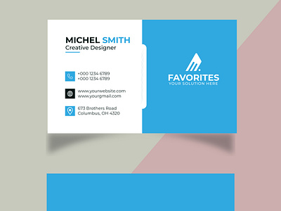 Modern professional Business card design