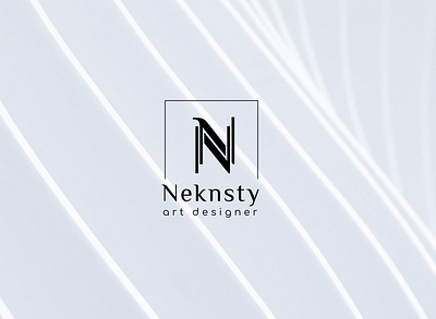 logo for an art designer Neknsty branding design designer graphic design identity illustration ligature logo logo designer minimalistic logo typography vector
