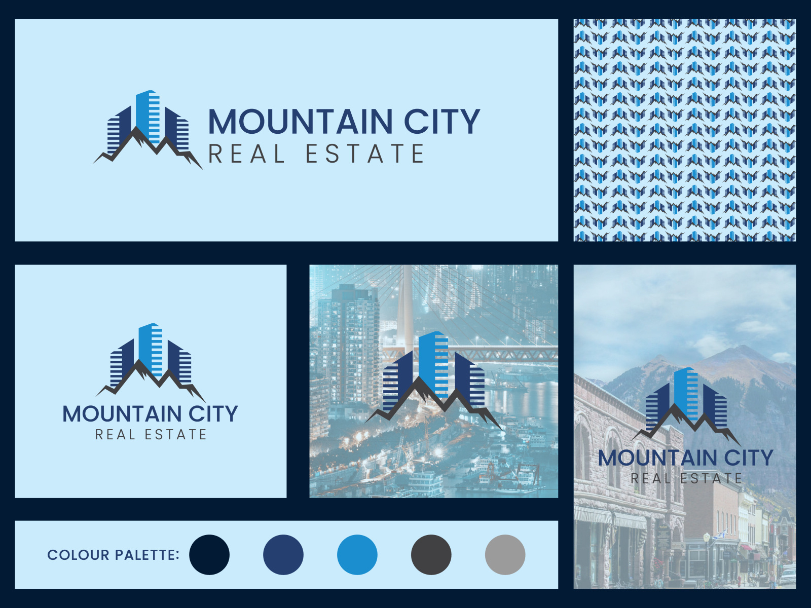 Real Estate, Mountain City Logo Branding. by Design Space_BD on Dribbble