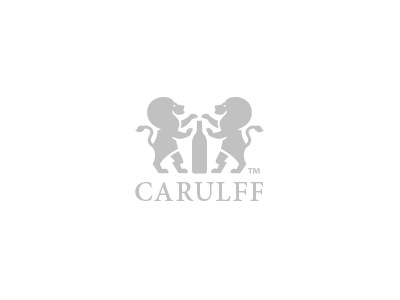 Carulff animal bottle branding identity lions logo mark wine