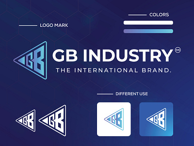 GB Industry Logo Brand Identity design project.