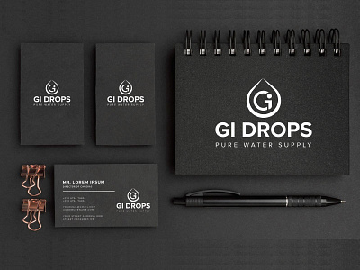 GI Water Company And logo Branding 3d animation branding company logo corporate identity creative logo gi letter logo graphic design letter logo logo logo folio mineral water modern logo motion graphics sea logo ui