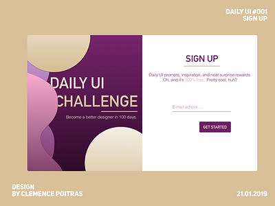 DAILY UI #001 challenge daily ui daily ui 001 sign up sketch