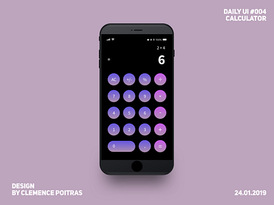 Daily UI #004 calculator da daily 100 challenge daily ui daily ui 004 design