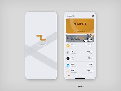 Crypro wallet UI concept product design ui ui ux