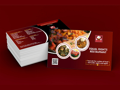 A Restaurant Business Card branding business business card card cards complementary cards design graphic design