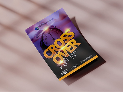 Cross Over Night Flyer Design