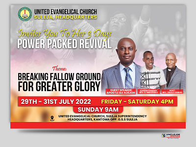 Church Flyer - 3Days Power Packed Revival banners church church flyer design flyer flyers graphic design poster posters