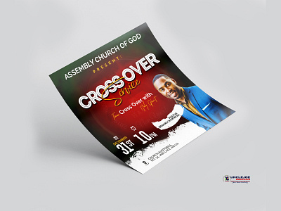 2022 Cross Over Service Flyer Design banner church church flyer design flyer flyers graphic design