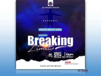 Breaking Limits - Church Flyer Design breaking limit church flyer church flyer design design flyer flyers graphic design