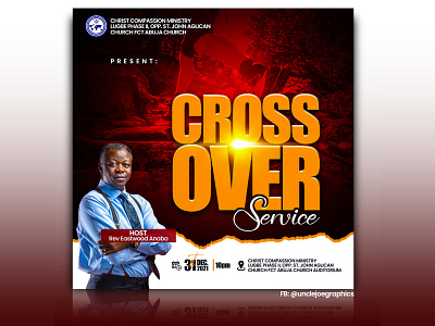 Cross Over Service - Church Flyer Design church church flyer design flyer design flyers graphic design