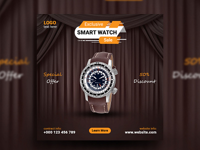 smart watch post facebook post graphic design instagram post post product post social media post watch post