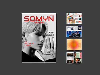 SOMYN KOREAN MAGAZINE branding design graphic design illustration korea kpop logo magazine typography vector