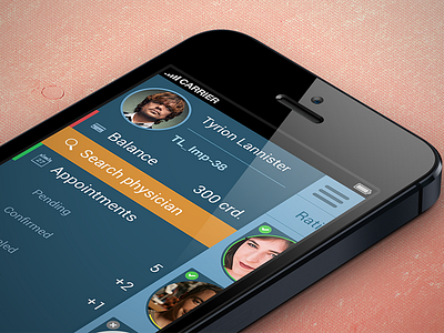 Medical App flat ios ui