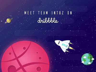 Team Intuz on Dribbble debut shot designers dribbble space ui ux