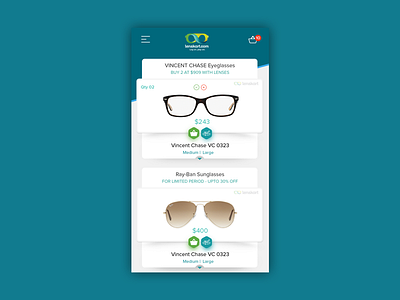 Concept UI - Online Eyewear Shop android app development design ecommerce graphics iphone lenskart mobile app ui ux