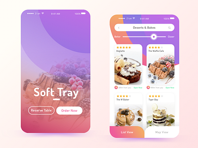 Promotional App for Restaurants app design app screens marketing app online food ordering app restaurant app table booking app ui ux