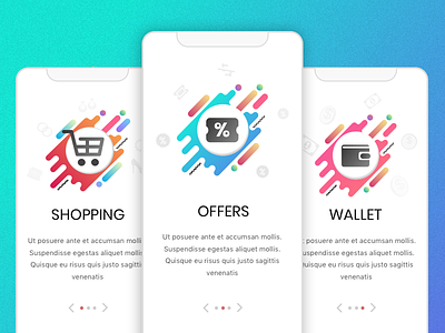 E-commerce App Screens app onboarding app screens e commerce online shopping sign in sign up ui ux