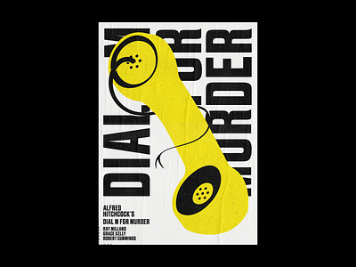 Dial M For Murder cinema graphicdesign hitchcock illustration illustration design minimalism movieposter poster posterart