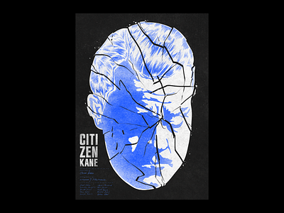 Citizen Kane cinema design drawing exercise graphicdesign illustration illustration design minimalism movieposter poster posterart typography