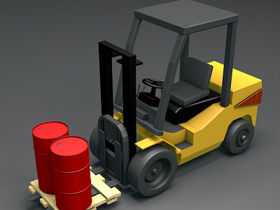 LOW POLY LOADER 3d cinema4d loader lowpoly modeling techniks