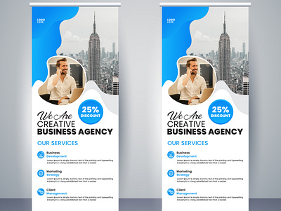 Business Roll Up Banner Design roll up banner design