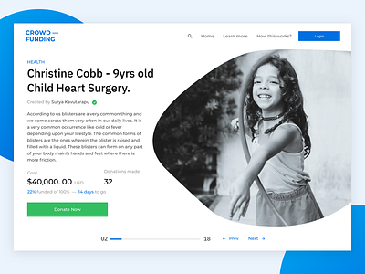 CrowdFunding Project - Homepage Campaign Carousel View carousel crowdfunding design homepage landingpage uiux design