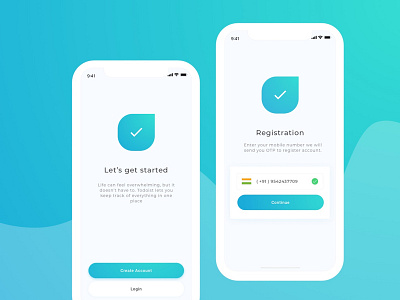 Registration with OTP | concept concept iphone otp registration signup
