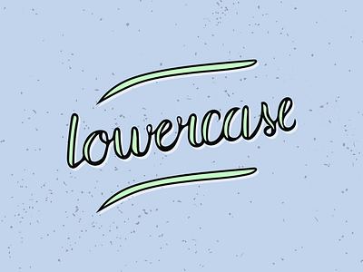 lowercase