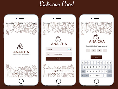 Mockup for Food App application design design food app ios mockups