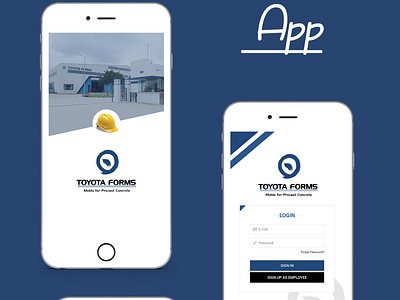 Reporting App For Toyota Forms android app app branding app design design ios