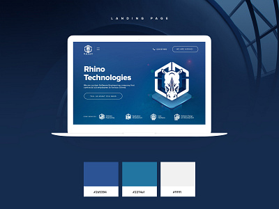 Rhino Technologies web design design illustration logo web webdesign website