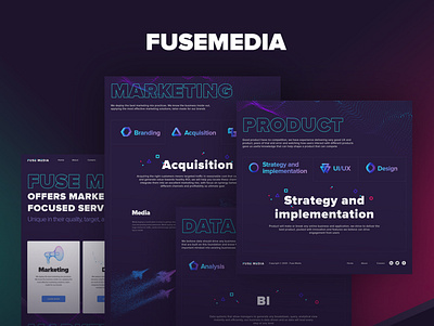 Fuse Media design illustration web webdesign website