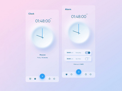 Alarm app redesign alarm alarm app app design clean clock clock app idea inspiration redesign redesign concept redesigned ui ui ux ui design uidesign user interface user interface design