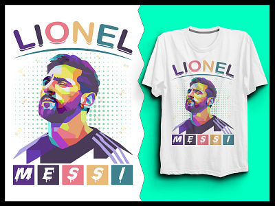 Lionel Messi T-Shirt Design graphic design sports tshirt tshirtdesign typography