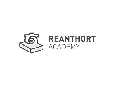 Reanthort Academe | Logo design academy book cambodia education identity line logo minimalism photograhy study