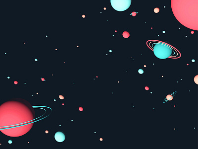 3D universe alien animation cinema4d motiondesign motiongraphics outerspace planet planets space spaceship stars universe