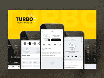MarketMe : Turbo iOS Kit by Just UI ios justui kit marketme project ui ux webdesign wireframes