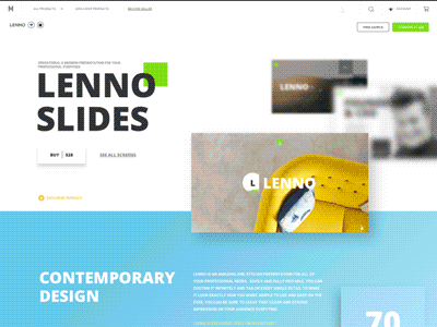 Lenno by MarketMe marketme presentation template ui ux