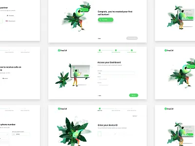 Funnel - SnapCall agenceme agency design flow illustration signin signupform ui ux