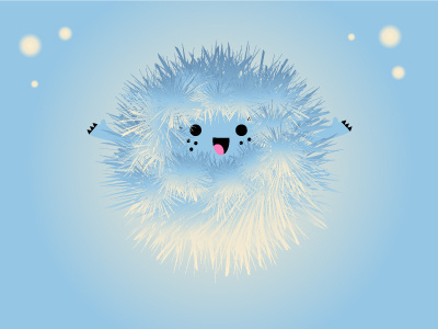Furry Creature creature fun hedgehog illustration smile vector
